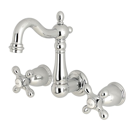 Heritage KS1221AX 8-Inch Center Wall Mount Bathroom Faucet KS1221AX